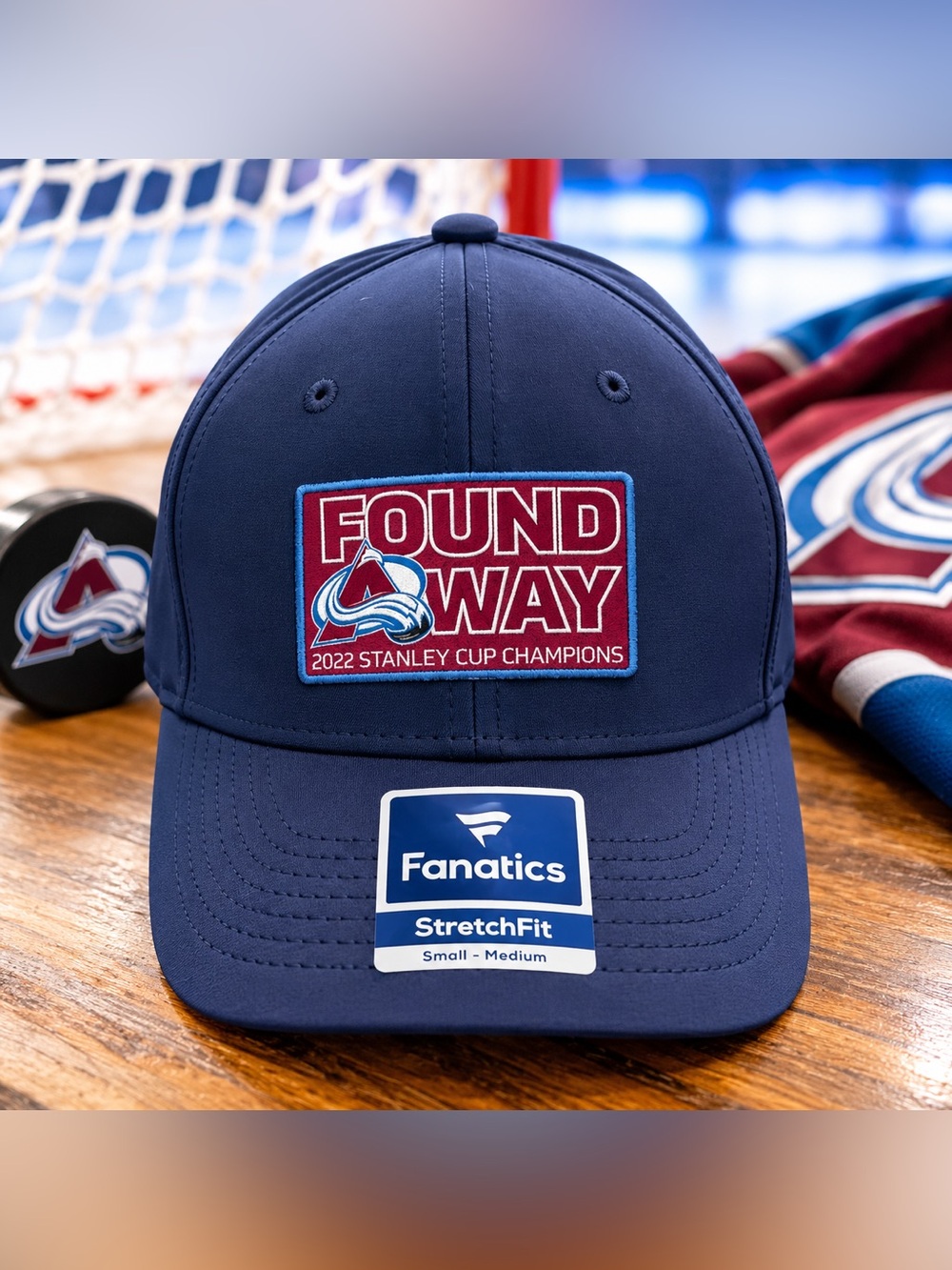 🏒 Colorado Avalanche 2022 Stanley Cup Champions Fanatics Flex Hat NWT S/M